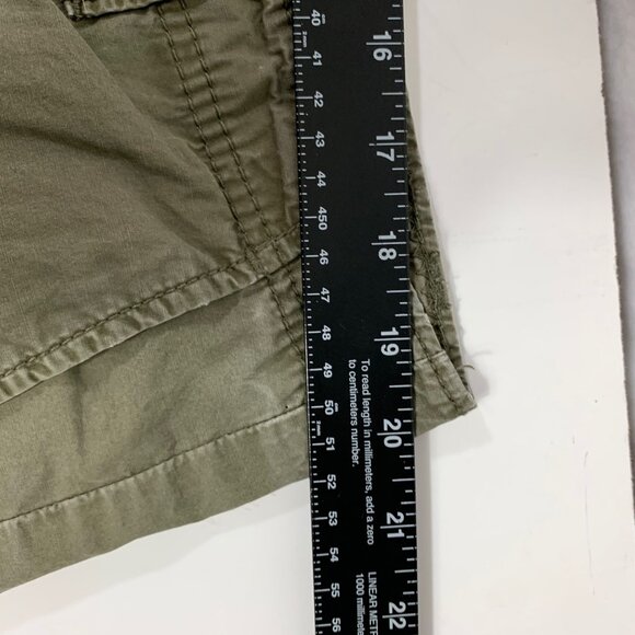 Nautica Cargo Deck Shorts Mens Size 40 Army Green Utility Outdoor Pockets Cotton - Picture 12 of 14